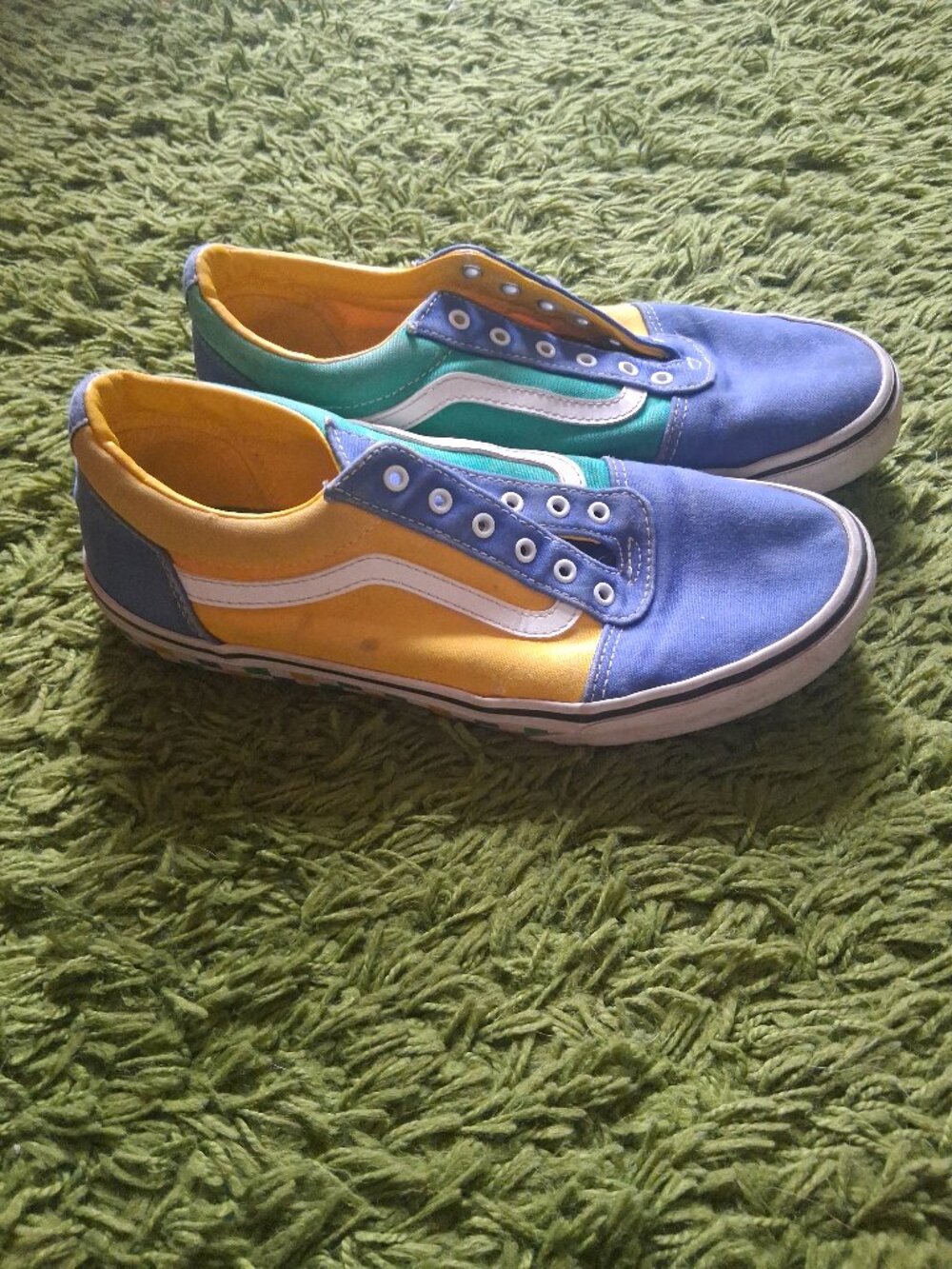 Women's Size 7 Color-blocked Low-top Vans